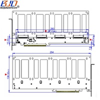 Kartu Ekspansi Riser PCI-E 5.0 16X ke 4 * Konektor SFF-8639 U.2 untuk U2 NVME SSD MB Mendukung Bifurkasi PCIe X4x4x4x4