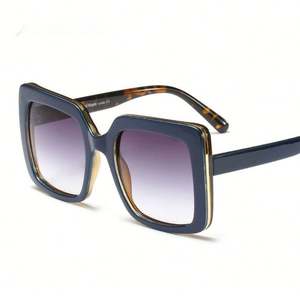 Gafas de Sol Cuadradas de Diseñador para Mujer, Estilo Moderno 2019, con Espejo y Tamaño Grande - Product Image 2