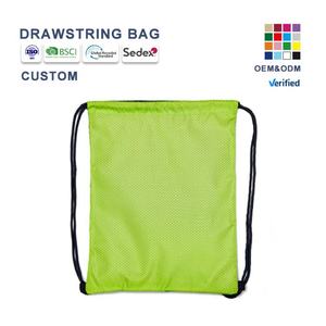 Sac de sport personnalisé avec cordon de serrage, en polyester et nylon, pour la gym, avec logo imprimé, en gros, fabriqué au Vietnam - Product Image 1