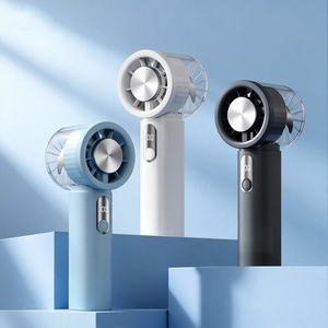 IMYCOO Low Moq Wearable Foldable Portable Digital Display Ice Compress Mini Fan Custom Logo Strong Wind USB Rechargeable