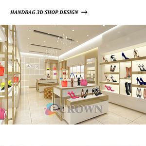 Fancy Wall Shoe Kiosk Shelves Design <strong>Bangkok</strong> Shoe Kiosk Shelves Design Luggage Stand Chest OEM - Product Image 2
