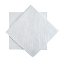 Serviettes de table personnalisées pour dîner de mariage, 1 pli, en pâte de bois vierge, jetables, blanches, 6 plis, pour la décoration de mariage