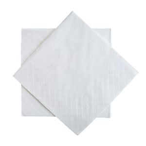 Maßgefertigte Hochzeits-Servietten 1-lagig aus Frischfaser-Zellstoff Einweg Weiße 6-fach Gefaltete Papierservietten für Hochzeitsdekoration - Product Image 4