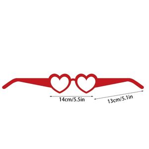 Gafas 3D de Papel con Forma de Corazón para el Día de San Valentín, Accesorios Decorativos Divertidos para Fiestas - Product Image 1