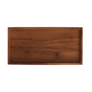 B.S INTERNATIONAL NA217 Decorative Engraved Acacia Wooden Oval Serving <b>Tray</b> Dish Polished Finish Commercial Grade Portable - Product Image 4