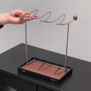 Portavasos de estilo chino, portavasos creativo para vino tinto, estante colgante de cristal <span class=keywords><strong>alto</strong></span>, portavasos de agua para drenaje de cocina - Product Image 2