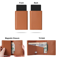 Portefeuille en métal Casekey avec libération rapide, portefeuille intelligent RFID, étui pour cartes, étui fin en aluminium, étui pour cartes à éjection automatique pour hommes