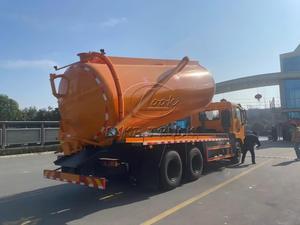 Dongfeng Jincheng 6x4 22m³ Vacuum Sewage Suction Truck LHD/RHD Optional Imported/Auxiliary Engine Water Circulation Vacuum Pump - Product Image 5