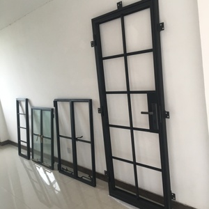 Precio barato <span class=keywords><strong>tata</strong></span> de la ventana de acero de soldadura francés simple negro confeccionadas con marco de acero ventanas y puertas de diseño de la <span class=keywords><strong>parrilla</strong></span> - Product Image 6