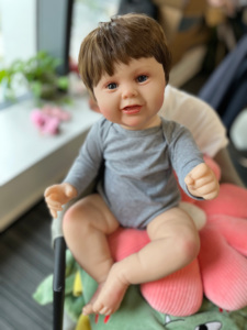 60 cm tái sinh bé búp bê <span class=keywords><strong>KODI</strong></span> Hoàn Thành Sơn 24 inch mũm mĩm sống động như thật dễ thương Toddler mềm cảm ứng quà tặng cho trẻ em sưu tập - Product Image 3