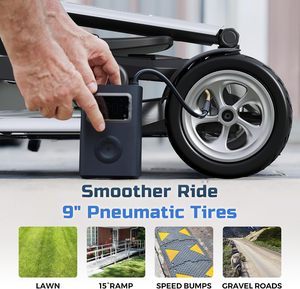 Scooter de mobilité léger <span class=keywords><strong>pour</strong></span> seniors et adultes, approuvé par les compagnies aériennes, 45 lb, scooter motorisé <span class=keywords><strong>portable</strong></span>, batterie amovible, 330 lb - Product Image 5