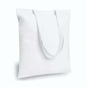 Bolsas de tela largas 100% poliéster al por mayor, 34*40cm, para sublimación, grosor medio, blancas, para manualidades DIY y decoración en blanco - Product Image 1