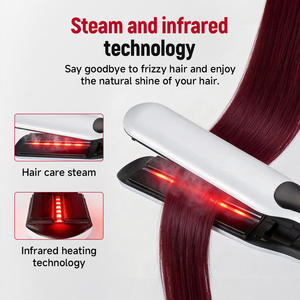 Piastra per Capelli Professionale in Ceramica con Riscaldamento Rapido, Anti-scottatura, Controllo Digitale della Temperatura LED per Uso Domestico e Camper - Product Image 4
