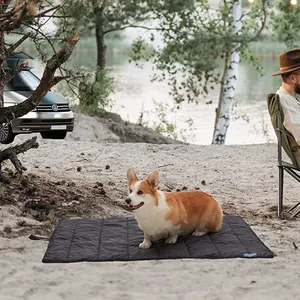 Esterilla portátil de color sólido para mascotas, útil para viajes tapete al aire libre, acampada, fabricación al por mayor, más barato