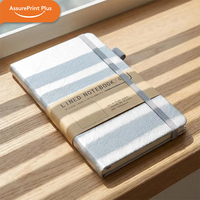 Carnet de notes en papier sans acide 48K avec logo personnalisé en relief et porte-stylo, journal de bureau en gros, bloc-notes en stock