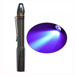 Outdoor Purple Light UV Penlight Pocket Pen Shape Banknote Verification Flashlight