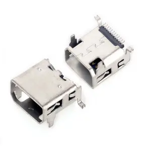 Mup 12 Pin Female Dip + Smt Type Usb Connector Pin Voor Het Opladen Van Directe Voeding Vrouw