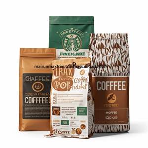 Bolsa OEM de papel de aluminio con cremallera de pie hasta 250G 500G 1Kg a prueba de olores bolsas de frijoles personalizadas con válvula de pie bolsa de café de embalaje - Product Image 3