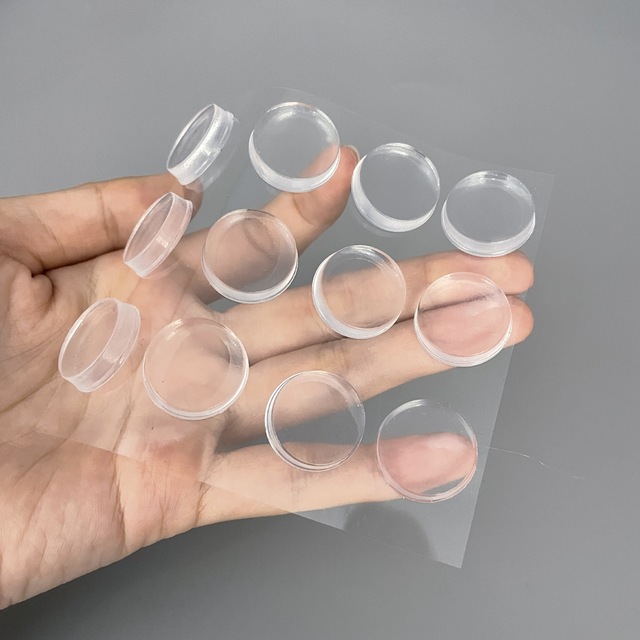 Clear Silicone Door Knobs Bumper Self-Adhesive Wall Protectors Anti Collision Rubber Door Stopper Door Handle Bumper Pad