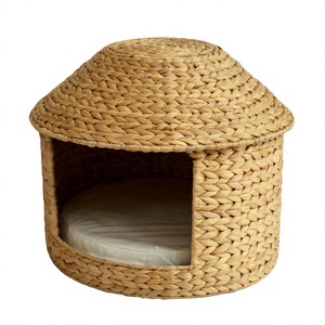 Eco-Friendly Fiber <b>Cat</b> Small Dog Four Seasons Comfortable Cotton Fill Hand Wash Pet <b>Bed</b> Tropical Design Home Decor Pet - Product Image 2