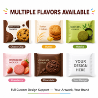 Bolsa de Aluminio Personalizada para Galletas, Resellable, de Grado Alimenticio, con Sellado Térmico, Bolsa Plana de 15g para Empacar Galletas, Suministro al por Mayor de Fábrica
