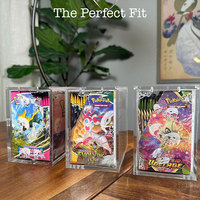 Boîte de rangement moderne personnalisée en acrylique avec protection magnétique pour l'affichage et le stockage de cartes Pokémon TCG/ETB