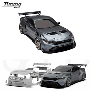 Kit carrosserie complet style GTD pour <span class=keywords><strong>Ford</strong></span> <span class=keywords><strong>Mustang</strong></span> S550 2015-2023 – Kit de conversion amélioré : pare-chocs, aileron large, spoiler, couvercle de coffre, échappement - Product Image 1