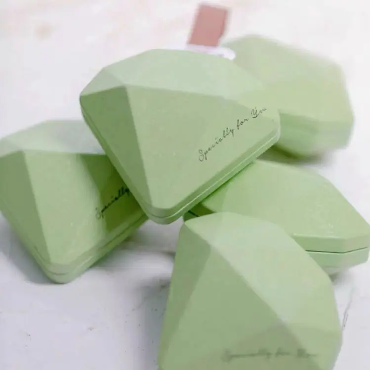 Металлическая подарочная коробка в форме алмаза в стиле Ins, Мини банки для конфет, свадебная Мятная жестяная банка