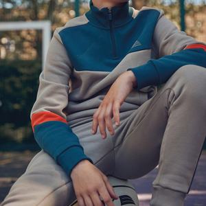 <span class=keywords><strong>Sweat</strong></span>-shirt pour enfants garçons, col avec fermeture éclair, pull-over, survêtement d'adolescent, ensembles de vêtements grands pour enfants garçons - Product Image 4