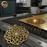 Pendentif en laiton découpé au laser de précision, pièce décorative découpée au laser CNC