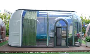 Dôme <span class=keywords><strong>de</strong></span> tente en polycarbonate <span class=keywords><strong>de</strong></span> style hôtel moderne avec revêtement anti-UV, <span class=keywords><strong>toit</strong></span> triangulaire/<span class=keywords><strong>plat</strong></span>/incliné, hébergement extérieur chinois, salle à manger, cuisine - Product Image 3