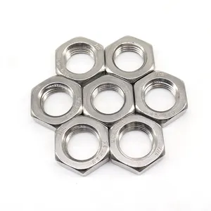 Factory Stock DIN934 Carbon Steel Hex Nuts Zinc Plated Essential Nuts In 4.8/ 6.8/ 8.8/ 10.9/ 12.9 Sizes For Industrial Use