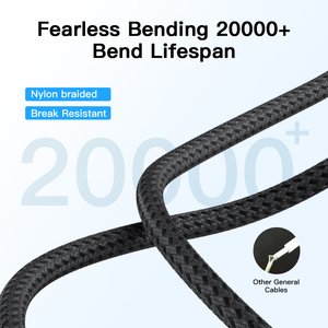 <span class=keywords><strong>Cable</strong></span> <span class=keywords><strong>USB</strong></span>-C a <span class=keywords><strong>USB</strong></span>-C de Carga Rápida y Transferencia de Datos de 480 Mbps, Trenzado de Nailon de 1M 2M, <span class=keywords><strong>Cable</strong></span> <span class=keywords><strong>USB</strong></span> 2.0 Tipo C para Teléfono Móvil Android - Product Image 6