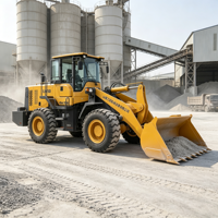 Chargeuse sur pneus durable de 16 tonnes et 220 CV, directement de l'usine, avec godet de 3,6 m³ pour la manutention de matériaux en vrac dans les cimenteries, chargeuse sur pneus