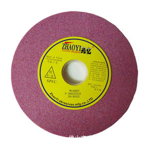 Meule sans centre en corindon chromé de haute qualité 1040, roue céramique concave double face pour meules frittées - Product Image 1