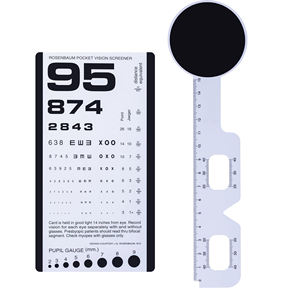 Kit Combo <span class=keywords><strong>Rosenbaum</strong></span> con righello PD e occlusore per occhi strumenti ottici tascabili per occhio per Test grafico - Product Image 3