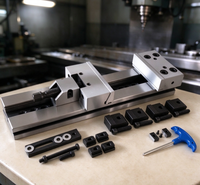 Étau de machine à fraiser GT Precision en acier trempé de haute précision pour machines CNC et manuelles avec composants à engrenages