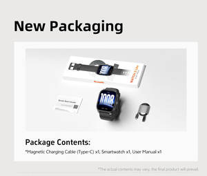 Montre connectée unisexe OEM/ODM avec <span class=keywords><strong>assistant</strong></span> vocal IA, fonction d'appel, écran TFT carré 320x386, bracelet en silicone, IP68 - Product Image 6