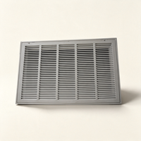 Grille de ventilation murale commerciale en acier laminé à froid de haute qualité 30*16 à lamelles fixes non réglables pour système CVC