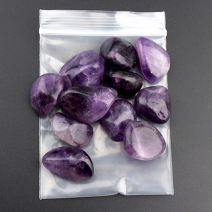 Wholesale High Quality Amethyst Tumbled Stone 100 g Each Bag of <b>Crystal</b> Tumbles - Product Image 1