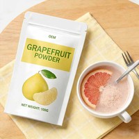 Poudre d'extrait de fruit de pamplemousse en marque blanche personnalisée, poudre de pamplemousse naturelle