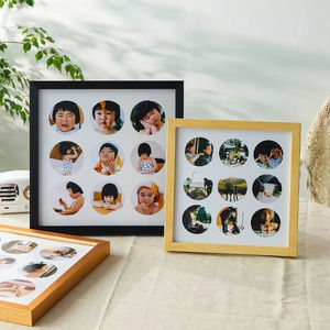 New Design Wall <b>Mounting</b> Multi-opening Solid Wood Classic Square Wood Photo <b>Frames</b> - Product Image 3