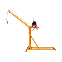 Mini-grue électrique de haute qualité à rotation 360 degrés pour matériaux de construction, 1 tonne, avec câble métallique