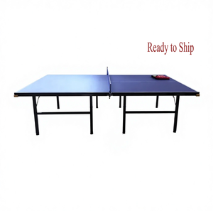 Mesa <span class=keywords><strong>de</strong></span> <span class=keywords><strong>ping</strong></span>-<span class=keywords><strong>pong</strong></span> plegable para interiores, tamaño estándar, <span class=keywords><strong>de</strong></span> MDF, portátil, con ruedas, para entrenamiento en casa, venta al por mayor <span class=keywords><strong>de</strong></span> fábrica. - Product Image 6