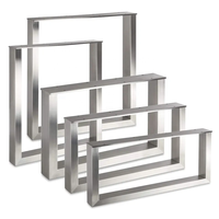 Pieds de table carrés modernes en acier inoxydable couleur or, accessoires de mobilier de haute qualité pour tables basses et tables à manger 720 mm