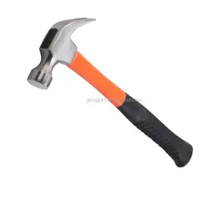 16oz Premium Fiberglass Curved Different Types Of Claw Nail Hammer Forging Hammer