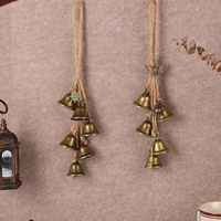 Clochettes de sorcière en métal, faites à la main, légères, décoratives, à suspendre, protection pour poignée de porte, Art Déco, décoration de la maison (abeilles)