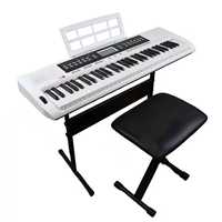Piano électrique professionnel 61 touches d'usine Services OEM et ODM portables Affichage LCD Vente chaude Matière plastique