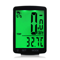Spidometer dan Odometer 2,8in sepeda, layar LCD multifungsi nirkabel tahan air tahan hujan untuk bersepeda