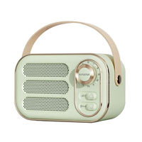 Altavoz Bluetooth Portátil Recargable Popular con Radio FM, Altavoz Bluetooth con Radio Retro y Ranura para Tarjeta TF